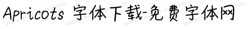 Apricots 字体下载字体转换